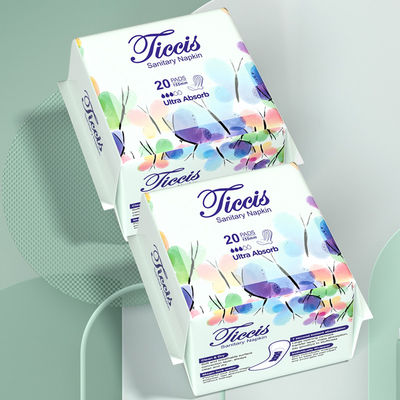좋은 가격 초 두꺼운 일회용 슈퍼 흡수성 위생 패드 3차원 누출 방호자 블루 칩 여성 위생 하루 사용 위생 냅킨 온라인으로