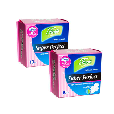 좋은 가격 목화 초 접착성 위생 냅킨 흡수 용량 30-250ml 온라인으로