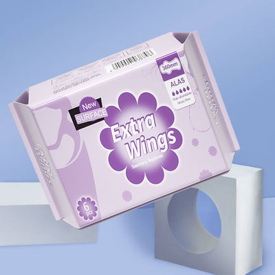 좋은 가격 여행용 목재 날개 부드러운 개인 관리 여자 공기 접착 종이 위생 냅킨 온라인으로