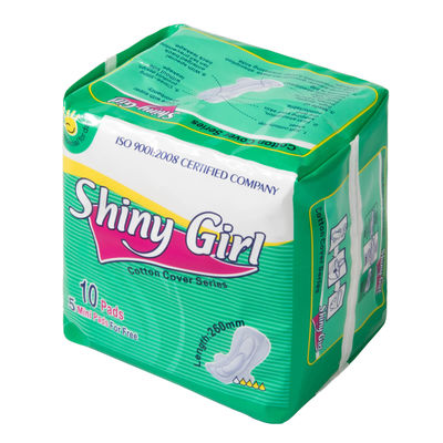 Oem  순백색 미생물에 의해 분해된 반대 래쉬 부드러운 환경 친화적 월경 패드 유기농 면 일회용 생리대