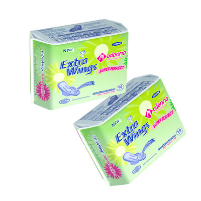 좋은 가격 숨 쉬는 면화 여성 위생용 냅킨 날개 흡수 30-250ml 및 커스터마이징 무게 온라인으로